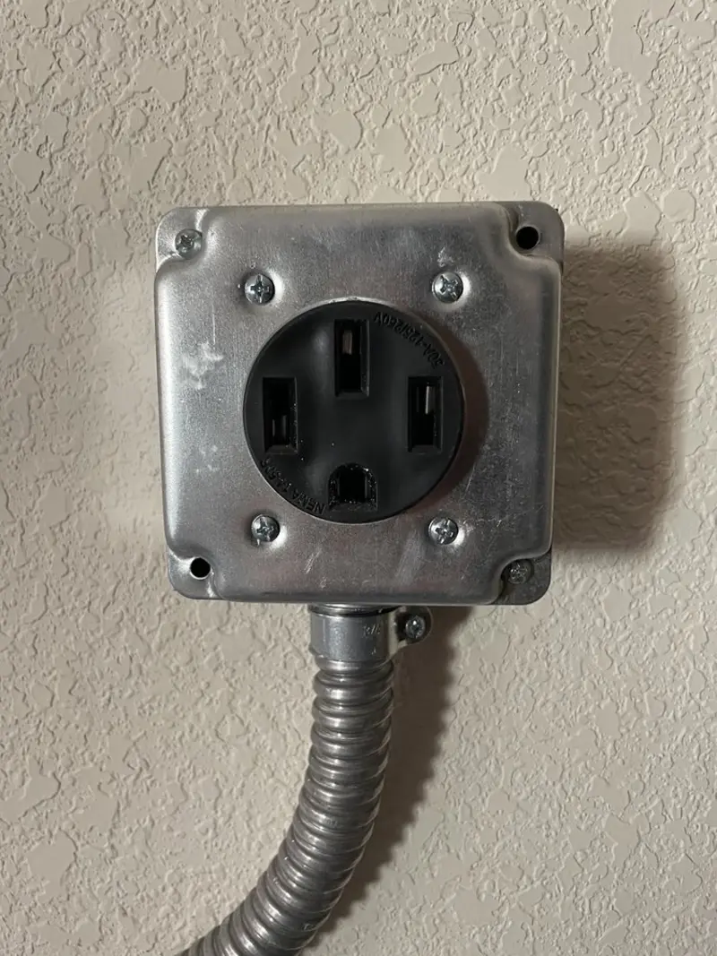 NEMA 14-50 outlet installed for Smart Home Electrical in New Castle